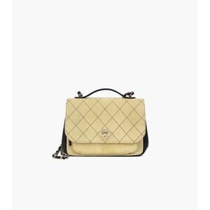 CHANEL Beige Suede Business Affinity Bag C-A27585
